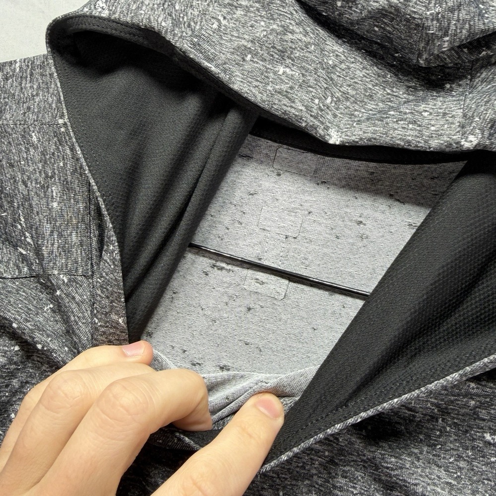 Lululemon Men Fresh Form Hoodie Black White Large Stretch Workout Athleisure Gym - Picture 6 of 9